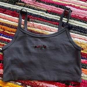 han-embroidered e(art)h tank top